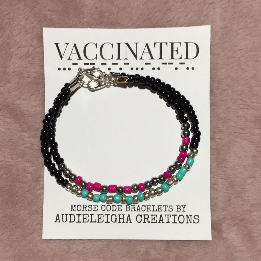 His & Hers Vaccinated Bracelets